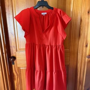 Calvin Klein Women’s Orange Dress